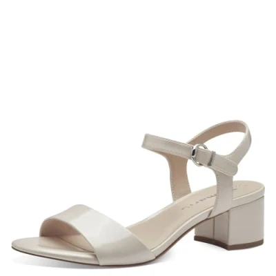 Afbeelding van Tamaris Dames 1 28249 42 sandalen met hak, champagne, 36 EU, Champagne