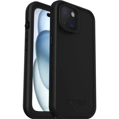 Afbeelding van Otterbox FRE Outdoor telefoonhoes Apple iPhone 15 Zwart MagSafe compatible, Waterdicht