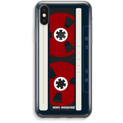 Afbeelding van Case Company® hoesje geschikt voor iPhone XS Max Here&#039;s your tape Soft Cover Telefoonhoesje Bescherming aan alle Kanten en Schermrand