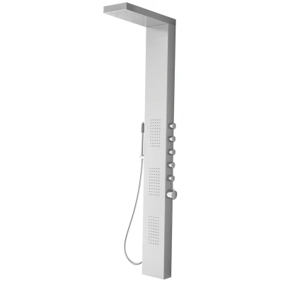Afbeelding van Xellanz Ohio thermostatische douchekolom 158x20 cm RVS