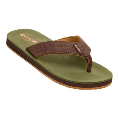 Afbeelding van COOL shoe corp. Cloud teenslippers voor heren, Khaki (stad), 42 EU