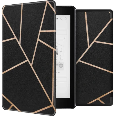 Afbeelding van imoshion Design Slim Hard Case Bookcase voor de Kobo Aura One Black Graphic