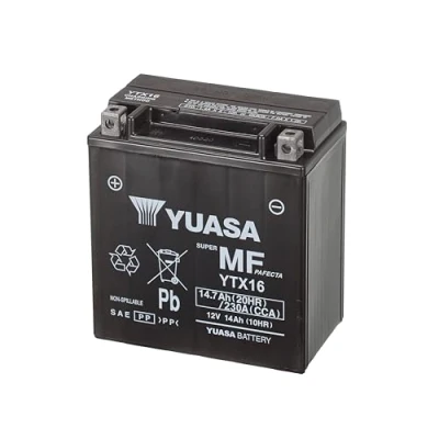 Afbeelding van Yuasa YTX16 WC YTX 12V 14.7Ah AGM