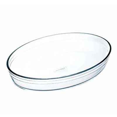 Afbeelding van Ovenschaal Ô Cuisine Ovaalvormig 40 x 28 7 cm Transparant Glas (4 Stuks)