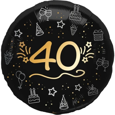 Afbeelding van Folat Folieballon shining glam 40 jaar 1 stuks 45 cm