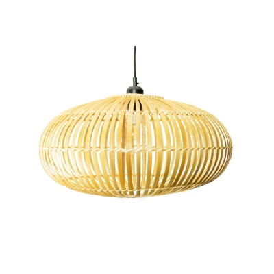 Afbeelding van Bamboe Hanglamp, Handgemaakt, Naturel, 50 cm