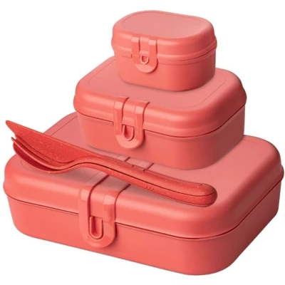 Afbeelding van Koziol Lunchset Pascal Roze 4 Delig