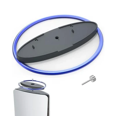 Afbeelding van Lokyoyo verticale houder voor PS5 Pro/PS5/PS5 Slim, antislip metalen steunbasis, compatibel met Playstation 5 Slim en Disc/Digital/PS5 Pro (blauw)