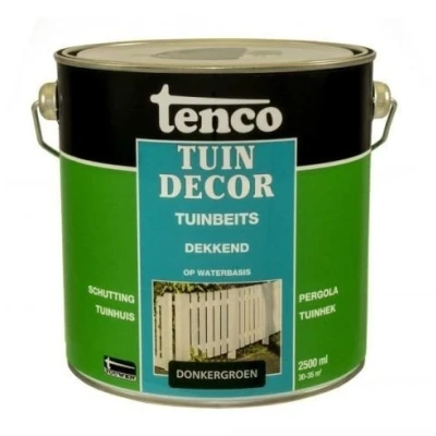 Afbeelding van Tenco Tuindecor Dekkend 2,5 ltr donkergroen Buiten onderhoud