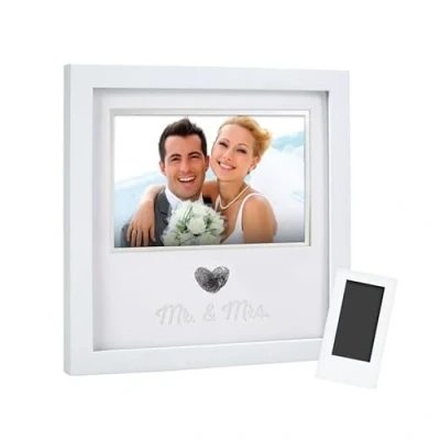 Image de Pearhead Cadre photo d&#039;empreinte de pouce et mariage
