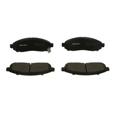 Afbeelding van DELPHI LP2011 Remblokkenset Met akoestische slijtagewaarschuwing anti kreukplaat Zonder toebehoren NISSAN: NP300 Navara Pickup, Pathfinder 3