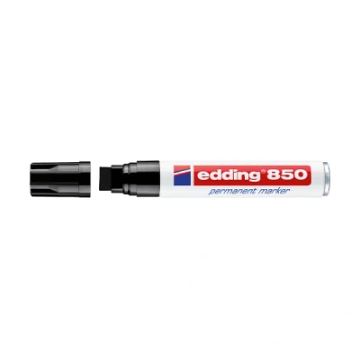 Image de edding marqueur permanent 850, pointe biseautée, noir