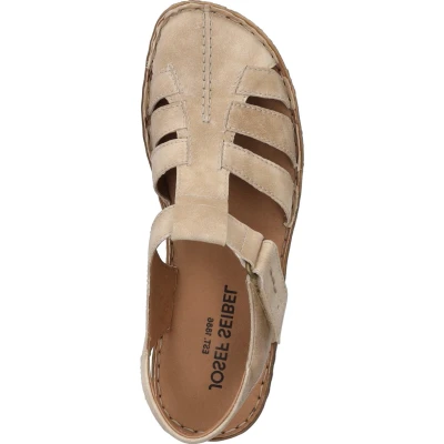 Afbeelding van Josef Seibel Rosalie Sandalen, Dames, Maat: 36, Creme Leer