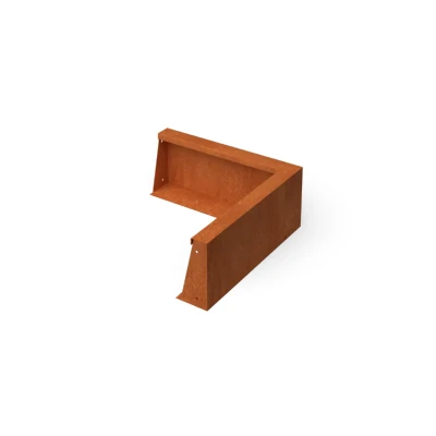 Afbeelding van Fronta Keerwanden cortenstaal hoekstuk L50 x B10 H20 cm Geroba