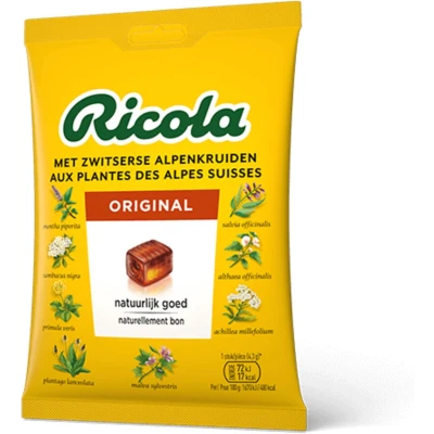 Afbeelding van 3x Ricola Keelpastilles Original Zakje 75 gr