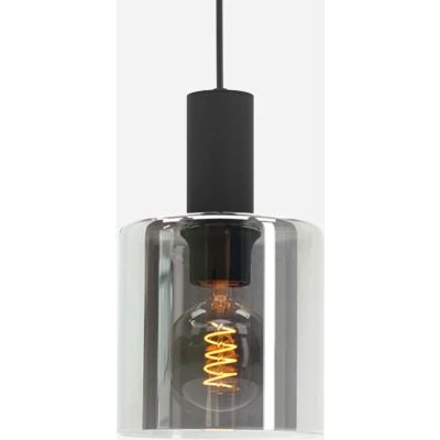 Afbeelding van EGLO Gorosiba Hanglamp E27 Ø 15 cm rookglas Zwart