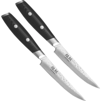 Afbeelding van Yaxell Japans Serie Tsuchimon Steakmessen Set 2 Delig VG10 Staal 61 HRC 3 Lagen Damast...