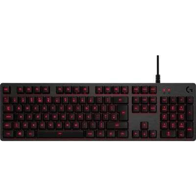 Afbeelding van Logitech G413 mechanisch gamingtoetsenbord, Lightsync RGB verlichting, tactiele Romer G schakelaars, 5052 aluminium, aanpasbaar, USB relais, Engels QWERTY toetsenbord, zwart