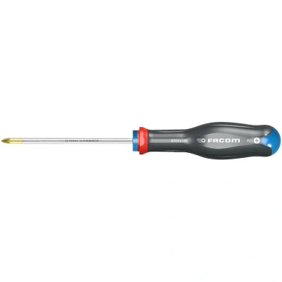 Image de FACOM ATD0X75 Tournevis ProTwist pour vis cruciformes Pozidriv avec lame ronde PZ0 x 75 mm