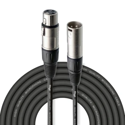 Afbeelding van Stagg 6 m XLR microfoonkabel, hoogwaardig, zwart