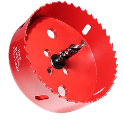 Afbeelding van Bimetalen gatenzaag 100 mm HSS snelle plafondlamp, cirkelgatsnijden voor hout, kunststof, gipsplaat, multiplex, fijne metaalplaat, maïspanelen