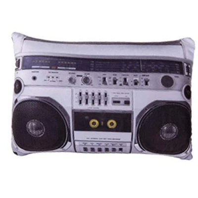 Afbeelding van BigB Decoratief kussen, anti stress radio, retro design