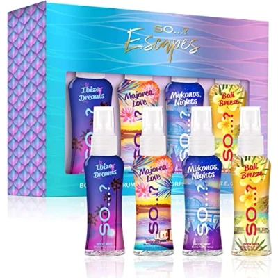 Afbeelding van So…? Summer Escapes Cadeauset voor dames, bodymist, 4 x 50 ml