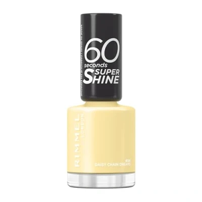 Image de Rimmel, Vernis à Ongles 60S Seconds Super Shine, 454 Daisy chain dreams, Couleur Ultra Brillante, Anti Choc, Ternissement, Séchage Rapide, Longue Tenue 8 ml