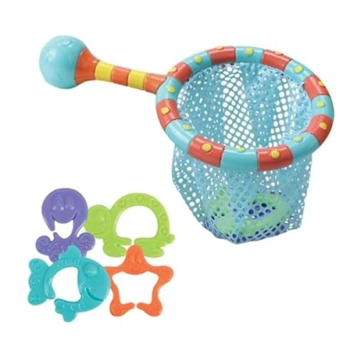 Afbeelding van Nuby Set van 2 Mini Drinkbekers voor Kinderen Oefenbeker met Siliconen Greep Baby Drinkbeker Roze &amp; Groen 180 ml Vanaf 4 Maanden