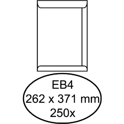 Afbeelding van Envelop Quantore akte EB4 262x371mm wit 250stuks