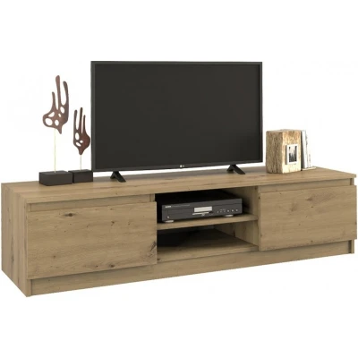 Afbeelding van Topeshop RTV140 ARTISAN, Eiken, Deeltjes board, 2 schappen, Eiken