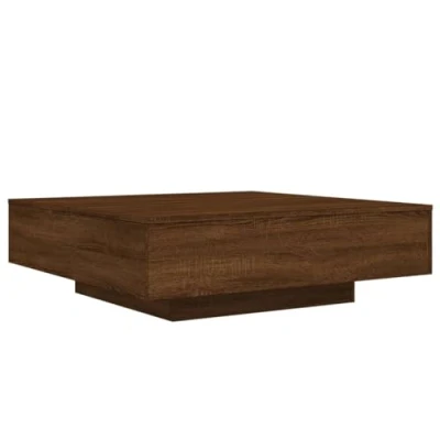 Image de vidaXL Table basse chêne marron 100x100x31 cm bois d&#039;ingénierie