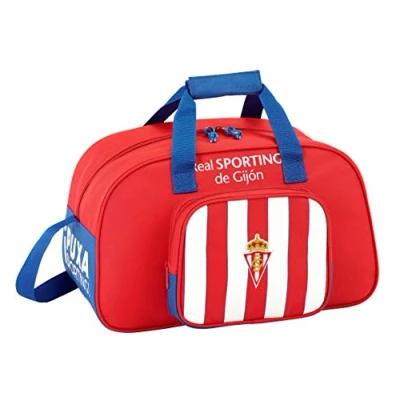 Afbeelding van Sporttas Real Sporting de Gijón Rood Wit (40 x 24 23 cm)