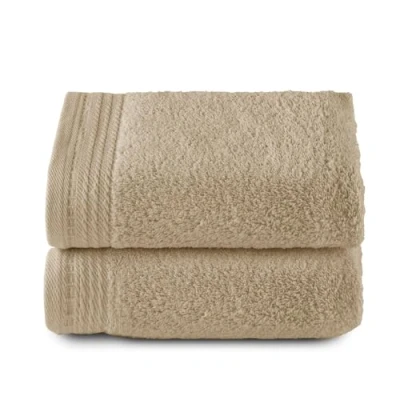 Afbeelding van RIZO Top Towel Premium grote badhanddoeken, 2 50 x 100 cm, 100% katoen, 600 g, camel