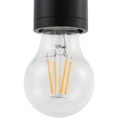 Afbeelding van Lindby hanglamp Hattie, zwart, Ø 4,7 cm, metaal, E27