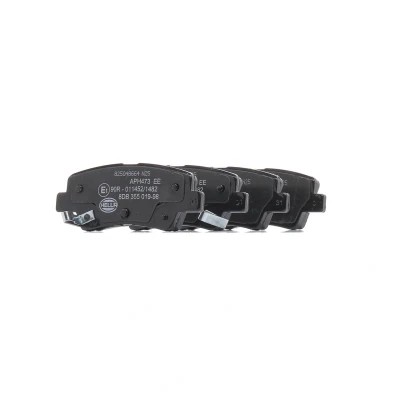 Afbeelding van HELLA 8DB 355 019 981 Remblokkenset Met akoestische slijtagewaarschuwing toebehoren HYUNDAI: i20 II Active, Tucson, i30 Hatchback