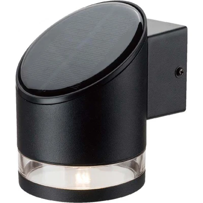 Afbeelding van V TAC VT 1138 10384 Wandlamp op zonne energie 1 W Warmwit Zwart