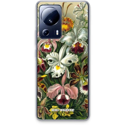 Afbeelding van Case Company® hoesje geschikt voor Xiaomi 13 Lite Haeckel Orchidae Soft Cover Telefoonhoesje Bescherming aan alle Kanten en Schermrand