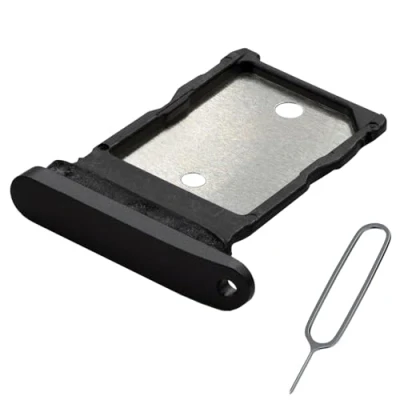 Afbeelding van MMOBIEL Dual Simkaart Houder Compatibel met Google Pixel 9 Pro XL Sim Tray Dubbele Simkaarthouder Vervanging Card Incl. Pin en Waterdichte Rubberen Ring Zwart