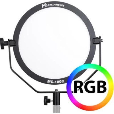 Afbeelding van Falcon Eyes Studiolamp Mc 180c Rgb Led 18w 1300 Lux Zwart
