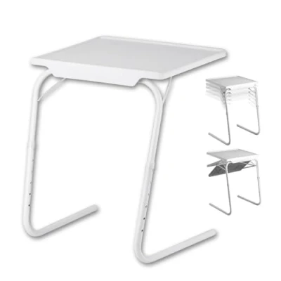 Afbeelding van ECOVELO Multifunctionele klaptafel met meerdere posities voor bed en bank, 6 hoogten 3 inklapbare hoeken