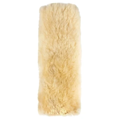Afbeelding van Veiligheidsordel kussen Millie gemaakt van lamsvel, 2 stuks beige