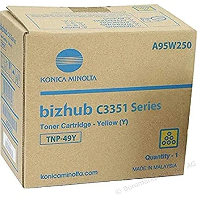 Afbeelding van Konica Minolta A95W250 (TNP 49Y) Toner Geel