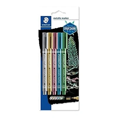 Image de Staedtler 8323 sbk5 blister 5 marqueurs métallique