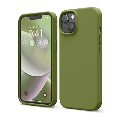Afbeelding van Elago Liquid Silicone Cover Compatibel met iPhone 14 Case (6.1&quot;), Premium Cover, Complete Beschermende 4 Structuur Schokbestendig Hoesje, Zachte Krasbestendige Microvezel