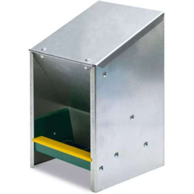 Afbeelding van Olba Voerbak Schuin Deksel 2.5 kg Zink
