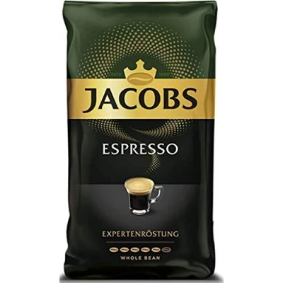 Image de Jacobs café Espresso Grains de 1 kg puissants, épicés, arabica et Robusta, intensité 8/10, idéal pour expresso