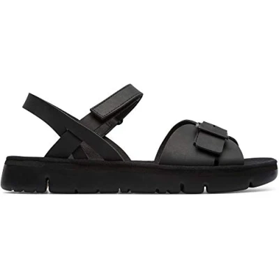 Afbeelding van Camper Sandalen met plateauzool, Dames, Maat: 42, Black Leer