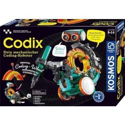 Afbeelding van Codix Je mechanischer Coding Roboter (Experimentierkasten): Superleicht: Van de programmierst mich ohne Computer!