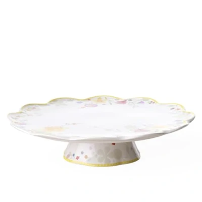 Afbeelding van Villeroy &amp; Boch Spring Awakening Taartserveerschaal, 33 cm, porselein, wit/meerkleurig